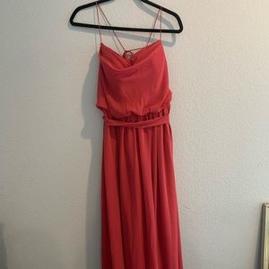 NWT JJ’s House A-Line Cowl Neck Floor-Length Bridesmaid Dress